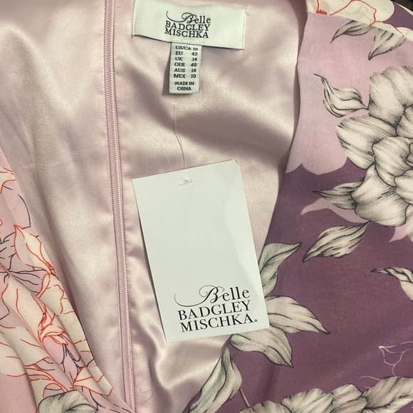 BELLE BADGLEY MISCHKA Renee Combo Printed Floral Cocktail Dress. NWT! - Picture 8 of 8